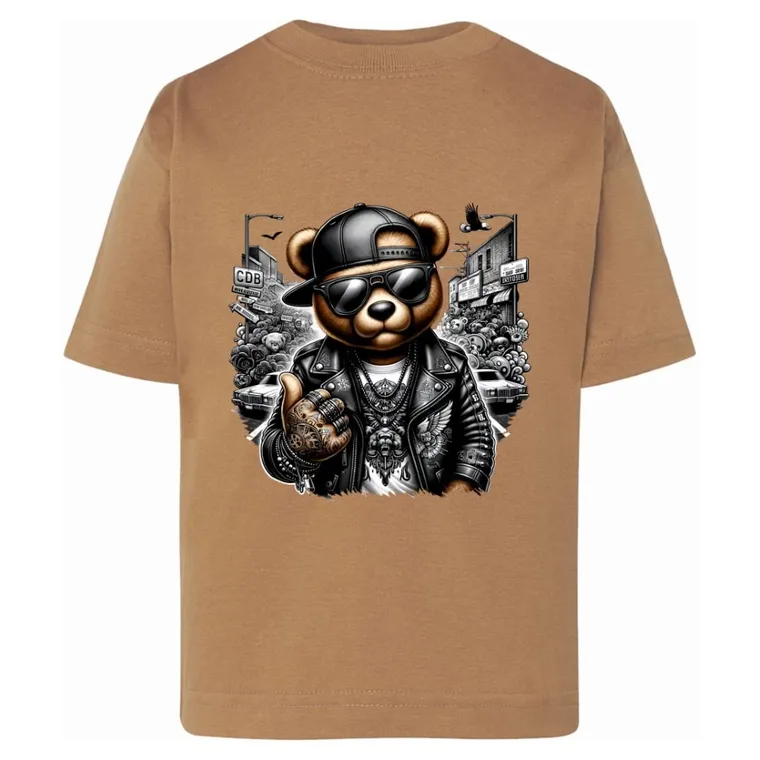 T-shirt chłopięcy, brązowy, Tup Tup