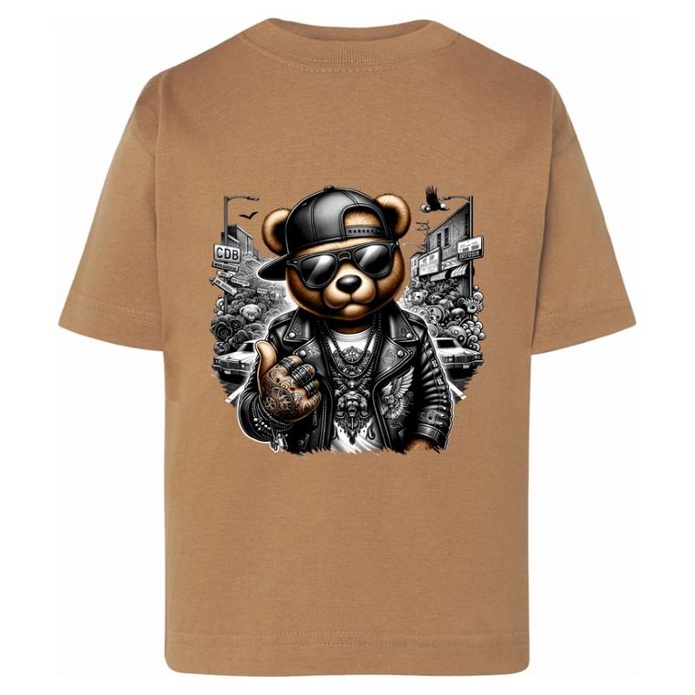 T-shirt chłopięcy, brązowy, Tup Tup