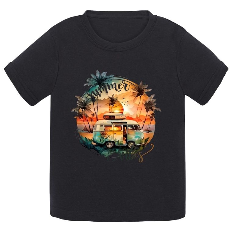 T-shirt chłopięcy, czarny, Tup Tup