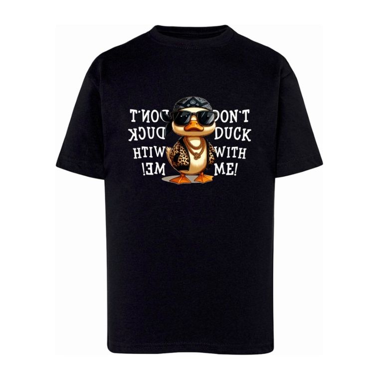 T-shirt chłopięcy, czarny, Tup Tup