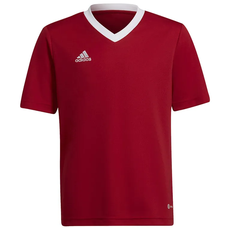 T-shirt chłopięcy, czerwony, Adidas Entrada 22