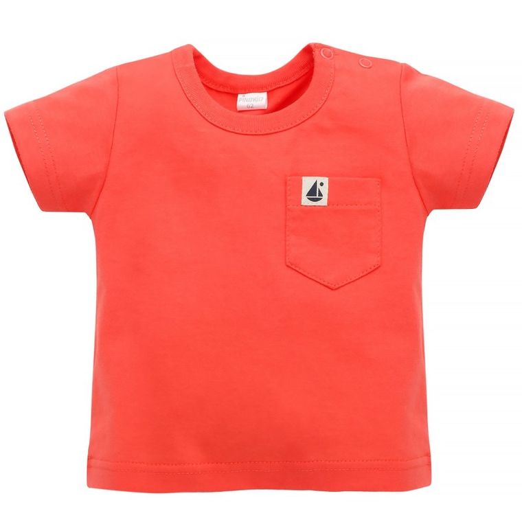 T-shirt chłopięcy, czerwony, Sailor, Pinokio