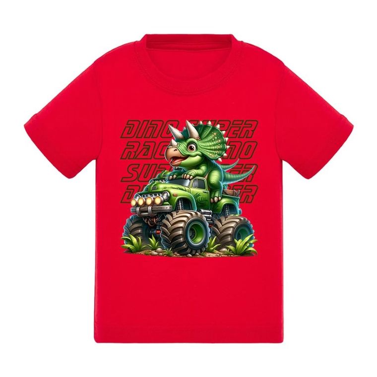 T-shirt chłopięcy czerwony, Tup Tup