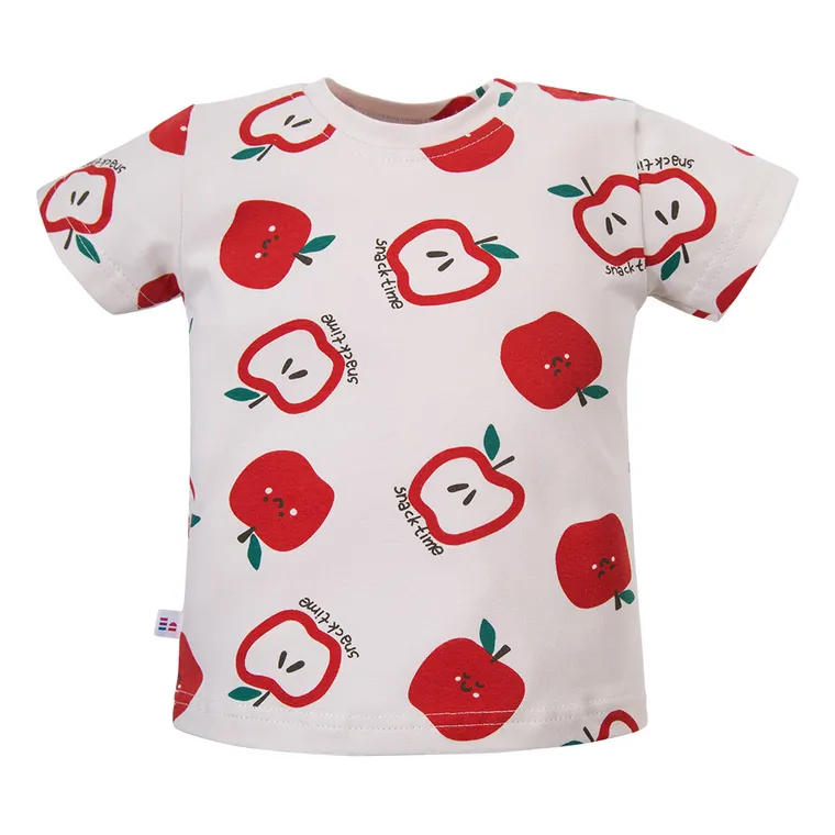 T-shirt chłopięcy, ecru, Eevi