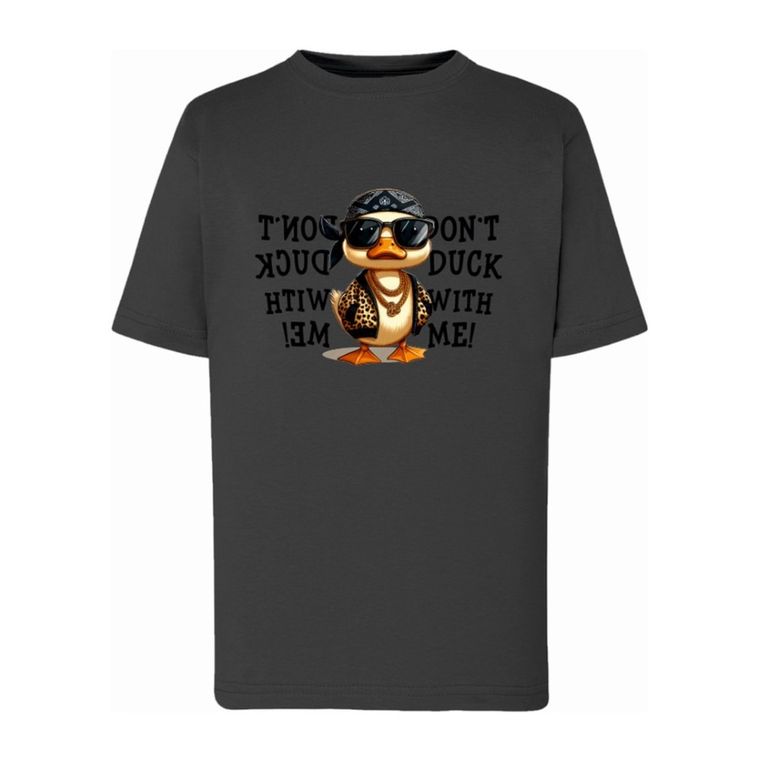 T-shirt chłopięcy, grafitowy, Tup Tup