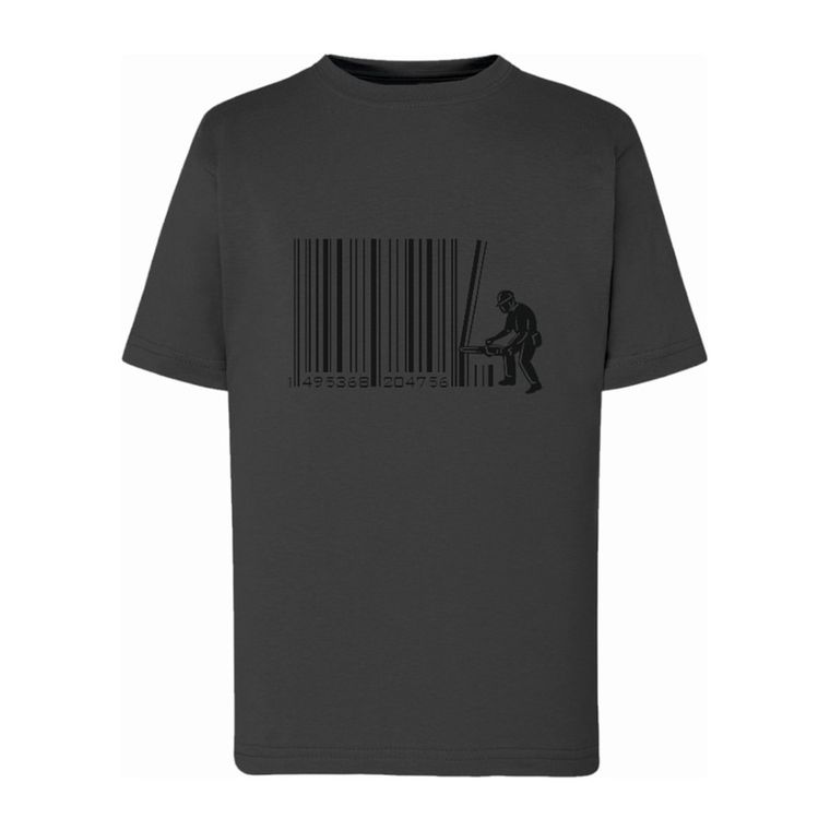 T-shirt chłopięcy, grafitowy, Tup Tup