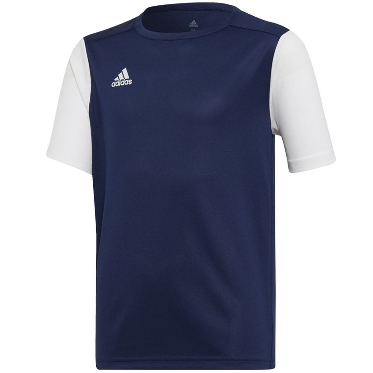 T-shirt chłopięcy, granatowy, Adidas