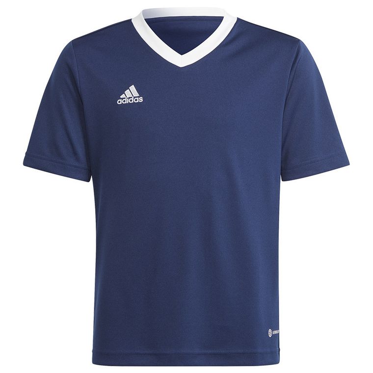T-shirt chłopięcy, granatowy, Adidas Entrada 22