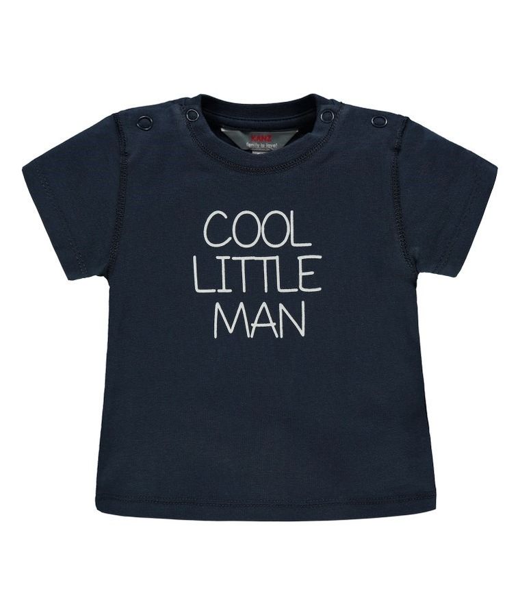 T-shirt chłopięcy, granatowy, Kanz