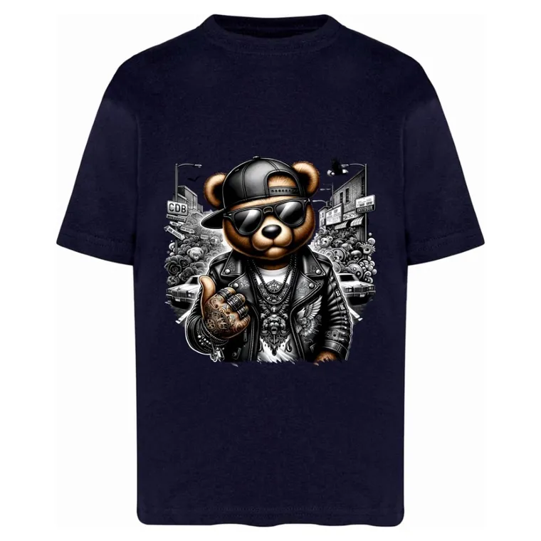 T-shirt chłopięcy, granatowy, Tup Tup