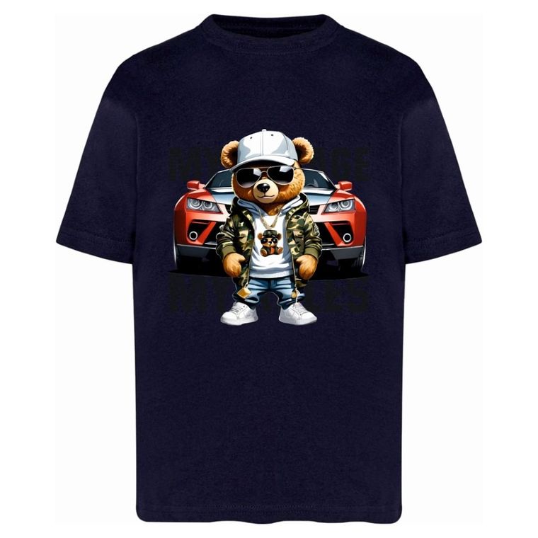 T-shirt chłopięcy, granatowy, Tup Tup