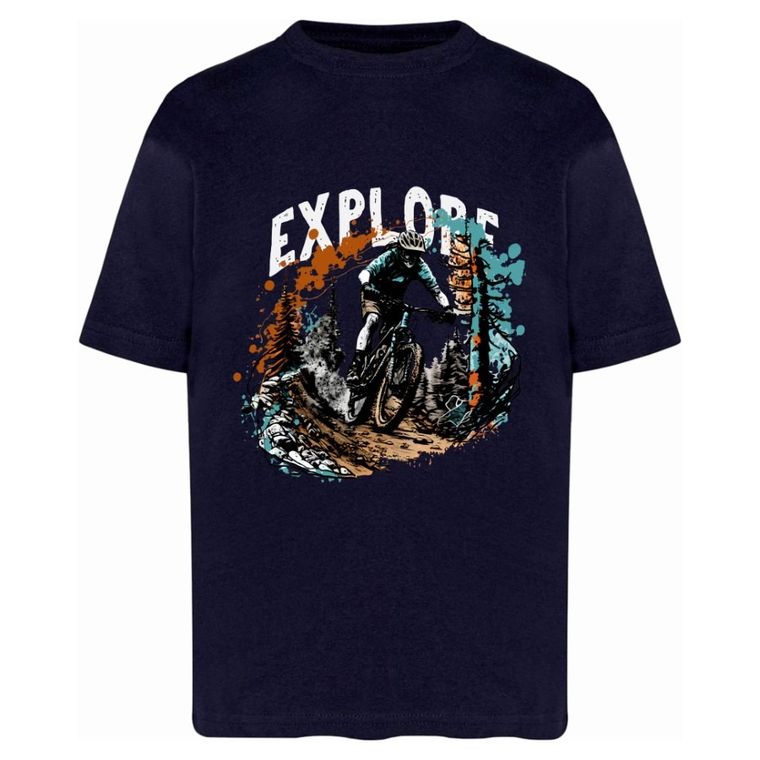 T-shirt chłopięcy, granatowy, Tup Tup