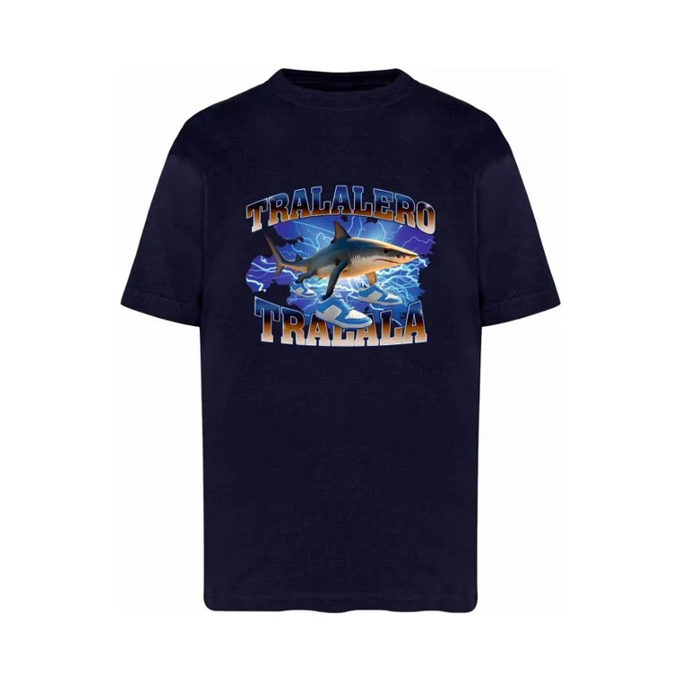 T-shirt chłopięcy, granatowy, Tup Tup