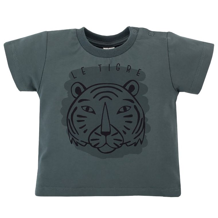T-shirt chłopięcy, khaki, Pinokio