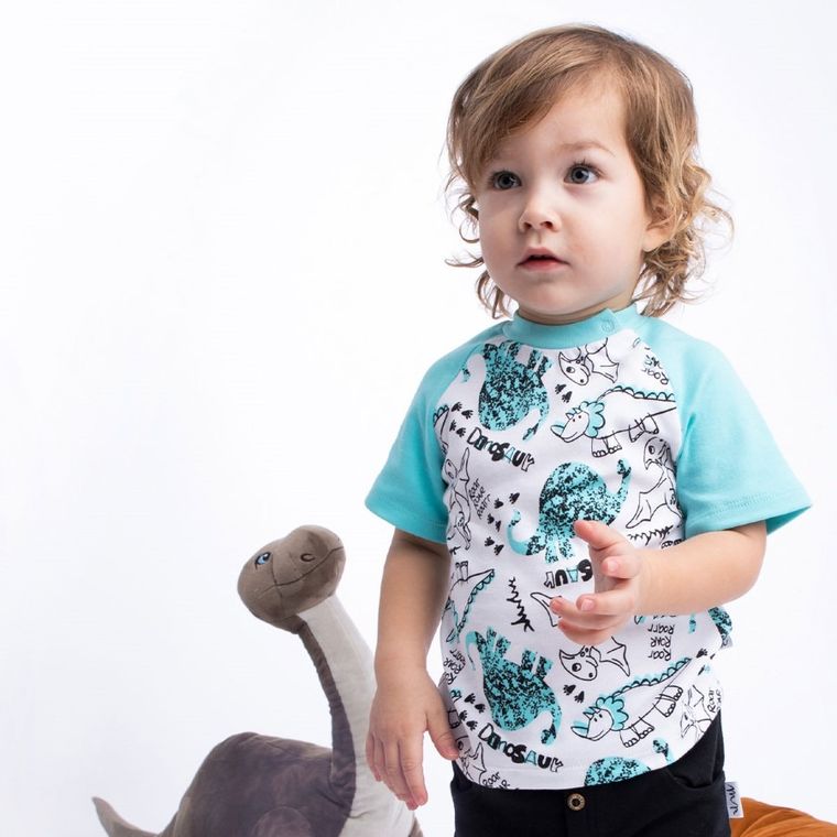 T-shirt chłopięcy, mix, Nicol