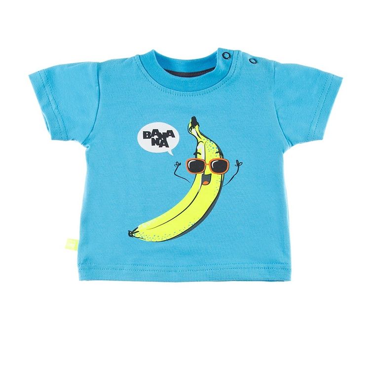 T-shirt chłopięcy, niebieski, Eevi