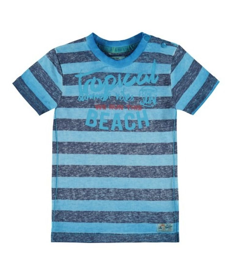 T-shirt chłopięcy, niebieski, Kanz