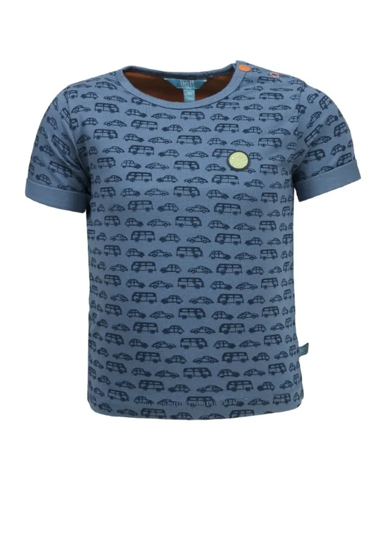 T-shirt chłopięcy, niebieski, Lief