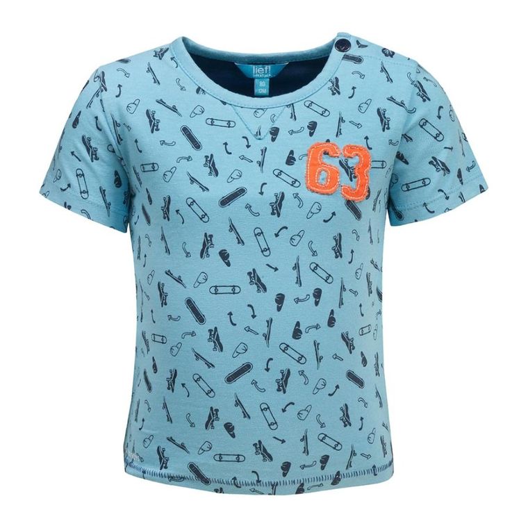 T-shirt chłopięcy, niebieski, Lief