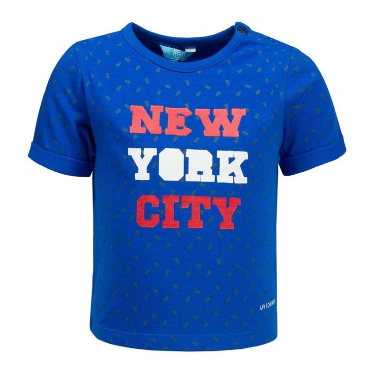 T-shirt chłopięcy, niebieski, Lief