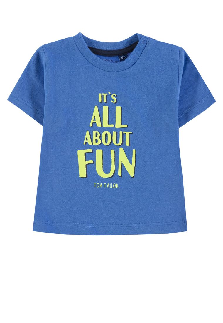 T-shirt chłopięcy, niebieski, Tom Tailor