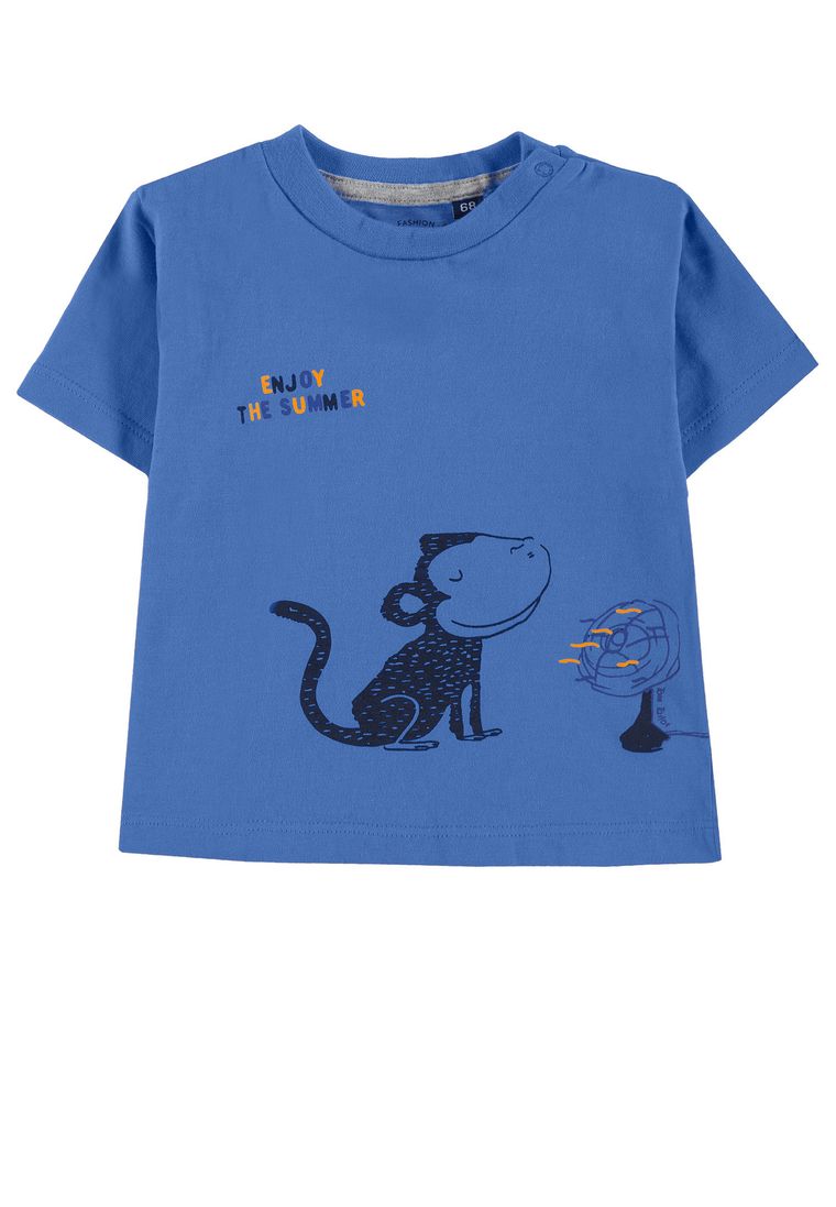 T-shirt chłopięcy, niebieski, Tom Tailor