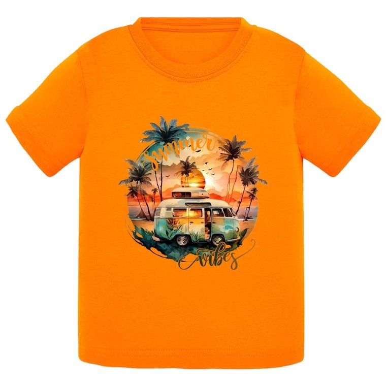 T-shirt chłopięcy, pomarańczowy, Tup Tup