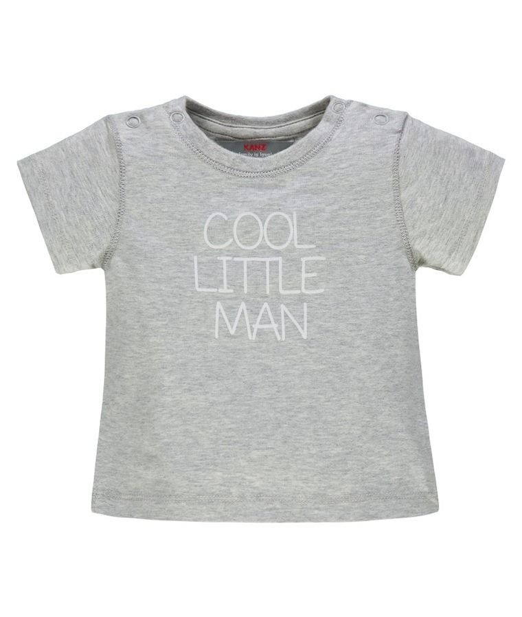 T-shirt chłopięcy, szary, Kanz