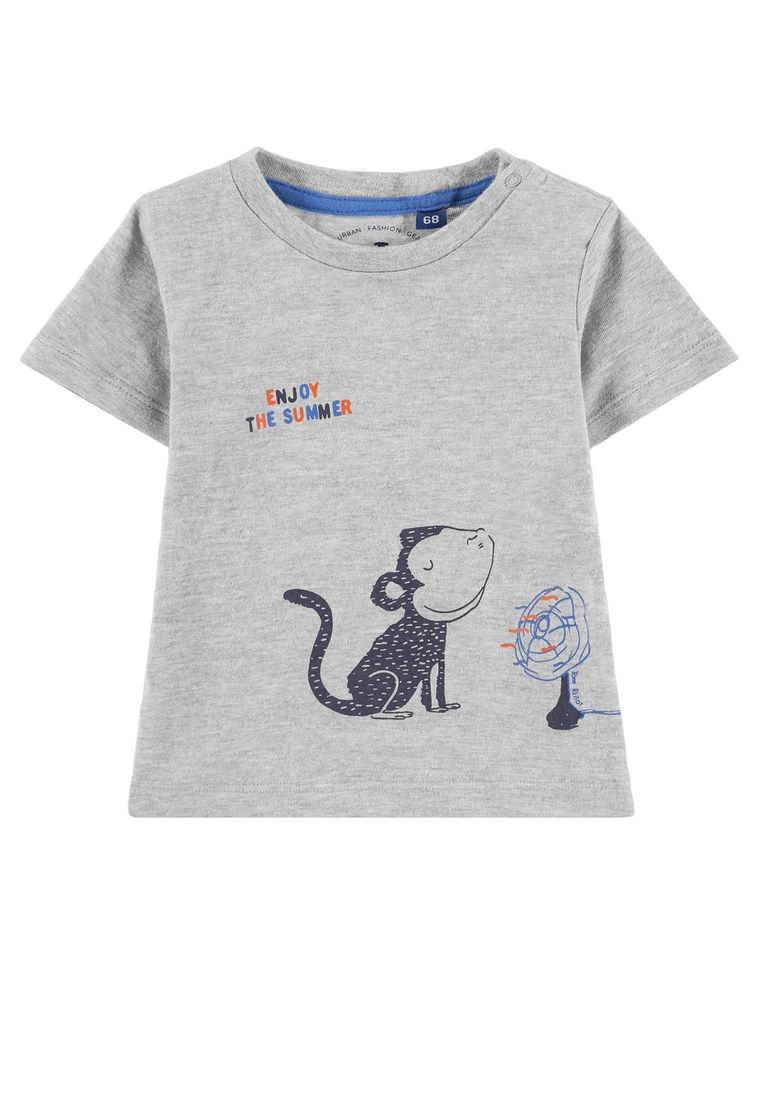 T-shirt chłopięcy, szary, Tom Tailor