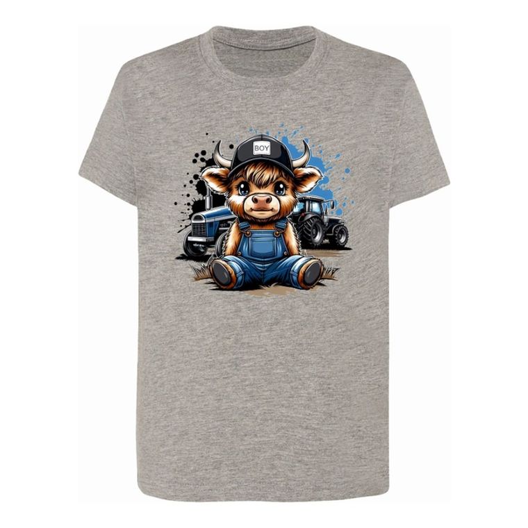 T-shirt chłopięcy, szary, Tup Tup