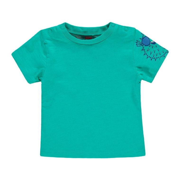 T-shirt chłopięcy, turkusowy, Kanz