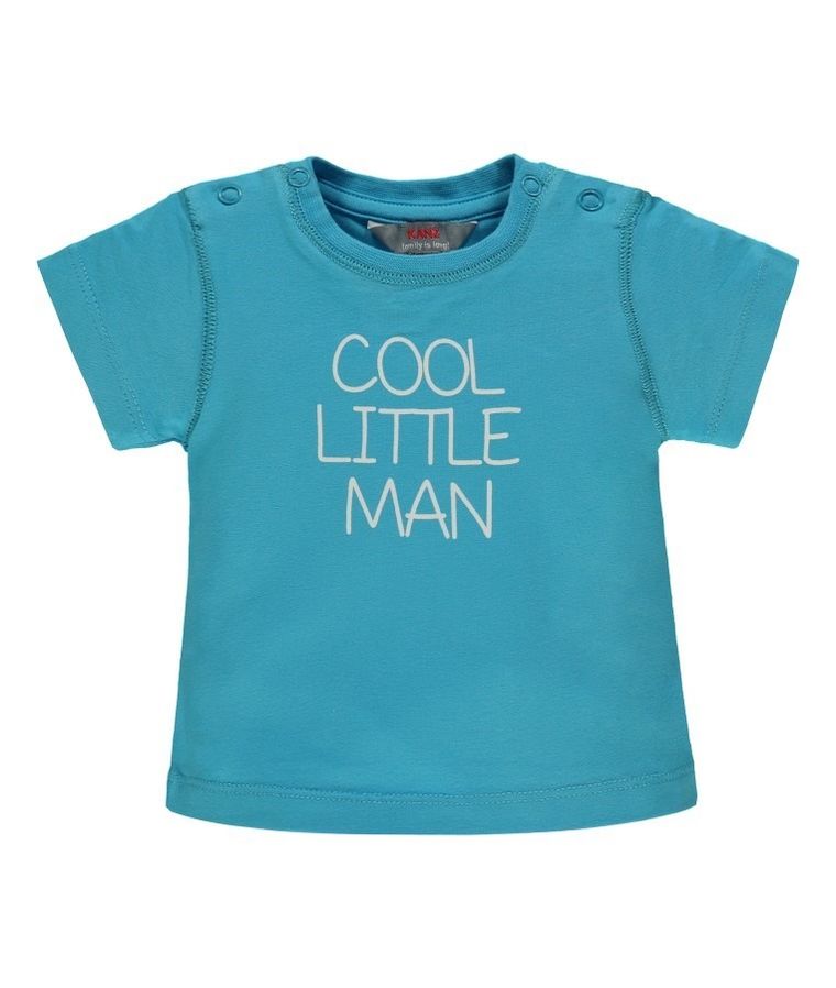 T-shirt chłopięcy, turkusowy, Kanz