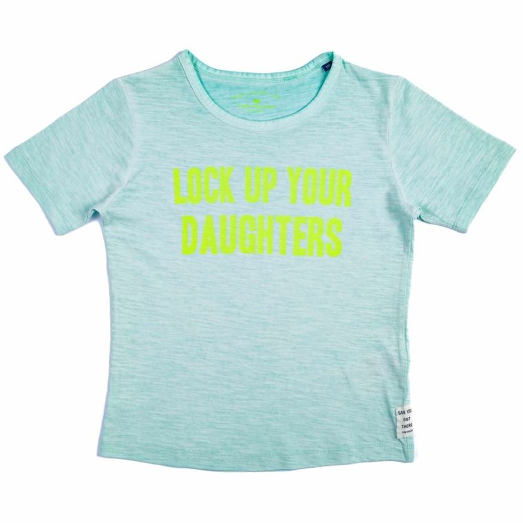 T-shirt chłopięcy, turkusowy, Tom Tailor