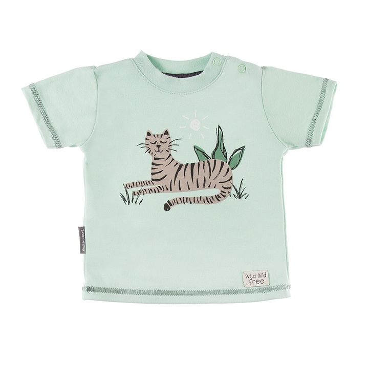 T-shirt chłopięcy, zielony, Eevi