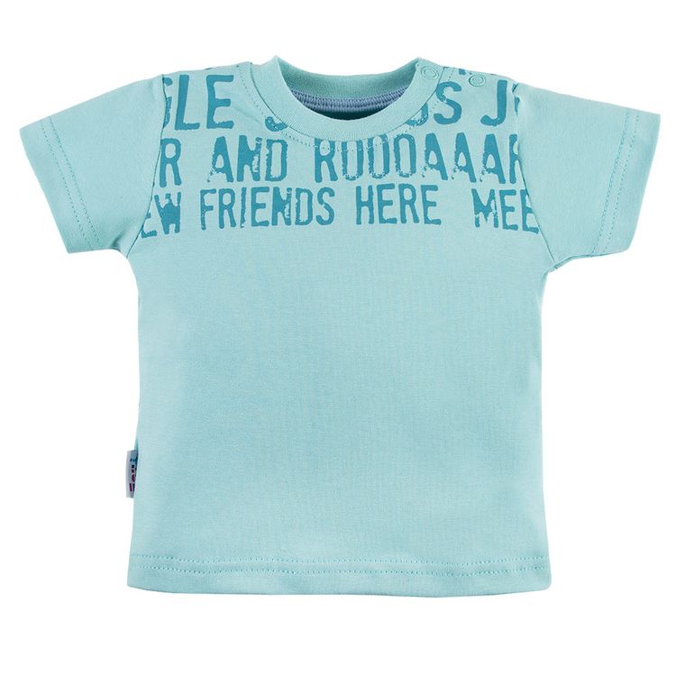 T-shirt chłopięcy, zielony, Eevi