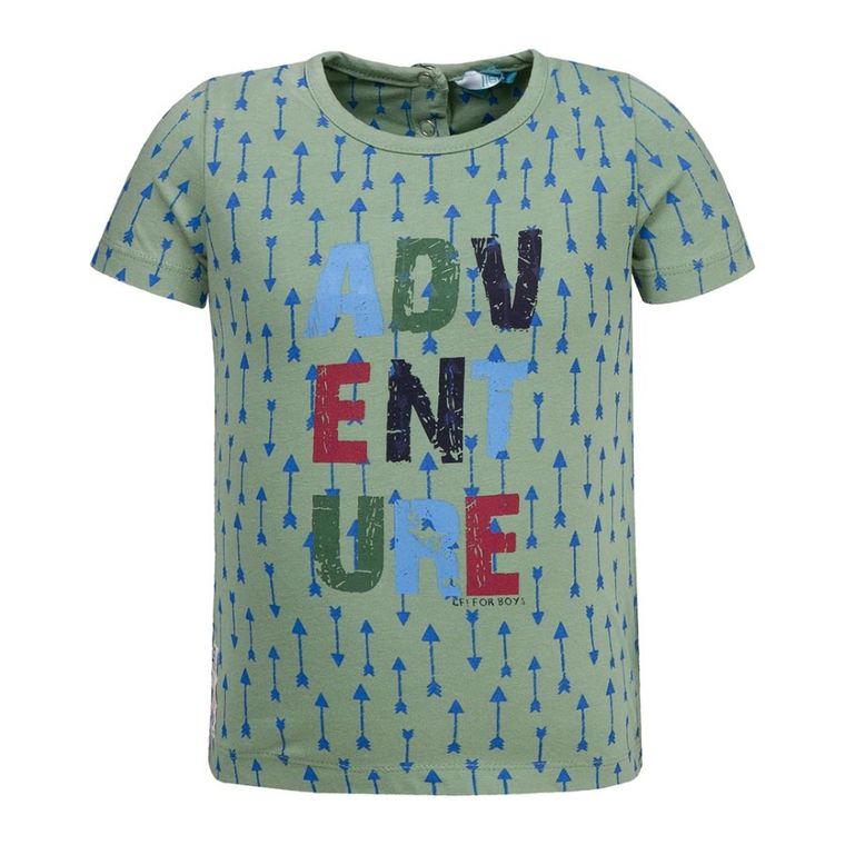 T-shirt chłopięcy, zielony, Lief