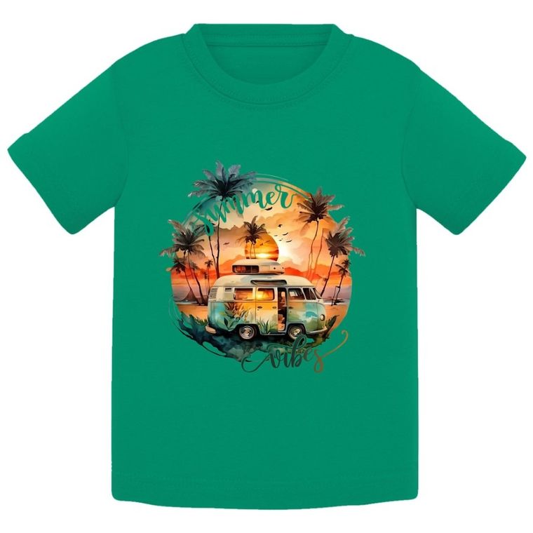 T-shirt chłopięcy, zielony, Tup Tup