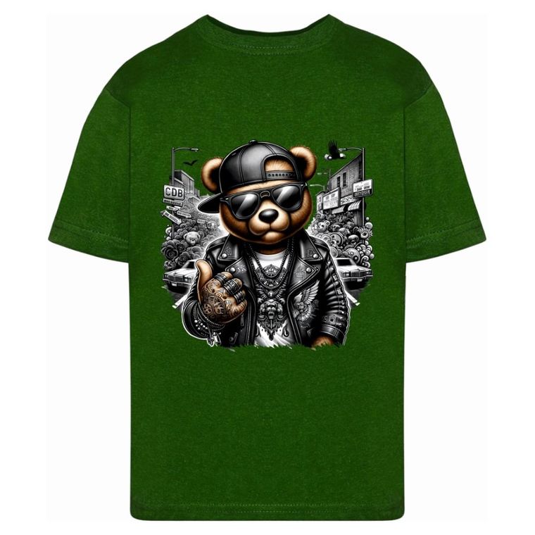 T-shirt chłopięcy, zielony, Tup Tup