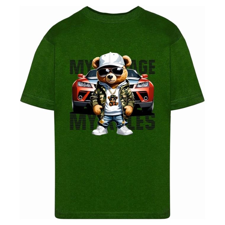 T-shirt chłopięcy, zielony, Tup Tup