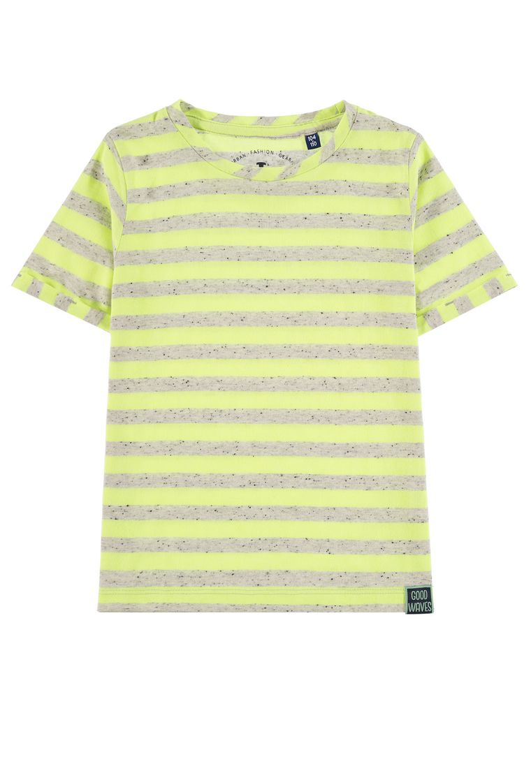T-shirt chłopięcy, żółto-szary, Tom Tailor
