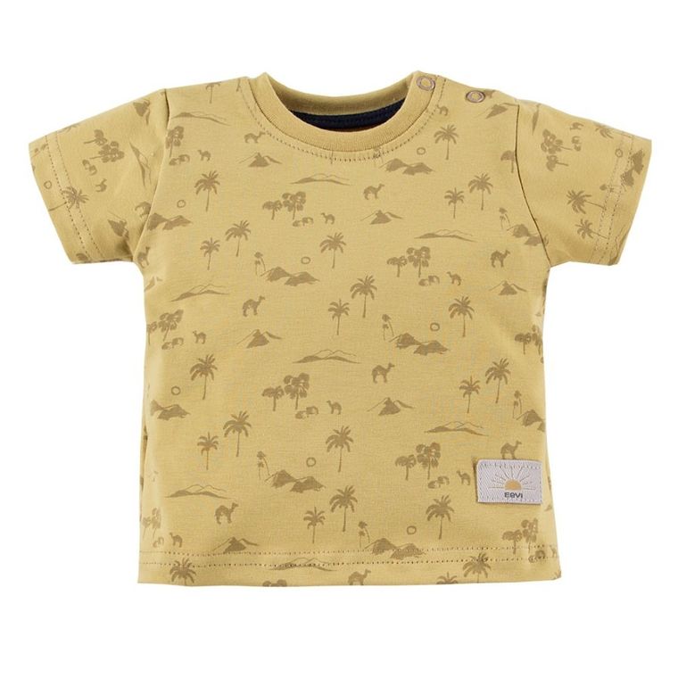 T-shirt chłopięcy, żółty, Eevi
