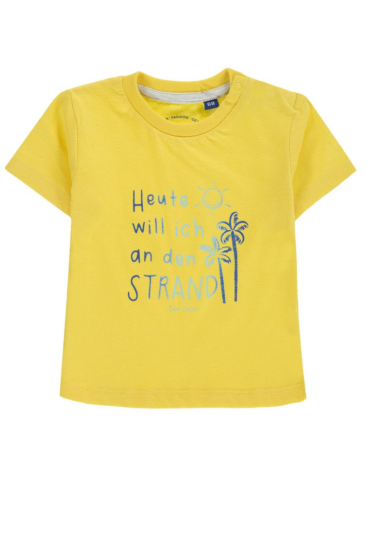 T-shirt chłopięcy, żółty, Tom Tailor