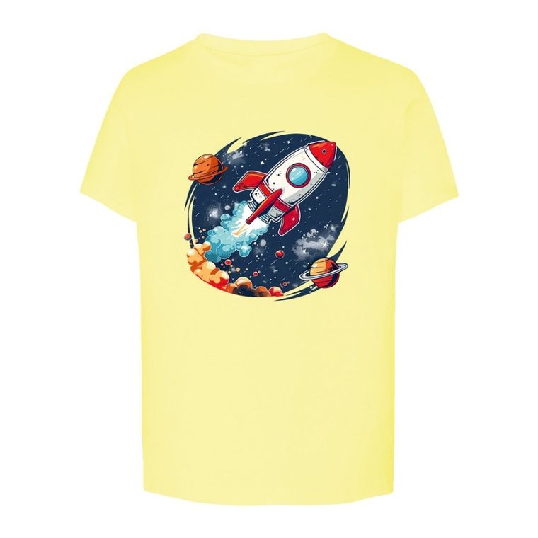 T-shirt chłopięcy, żółty, Tup Tup