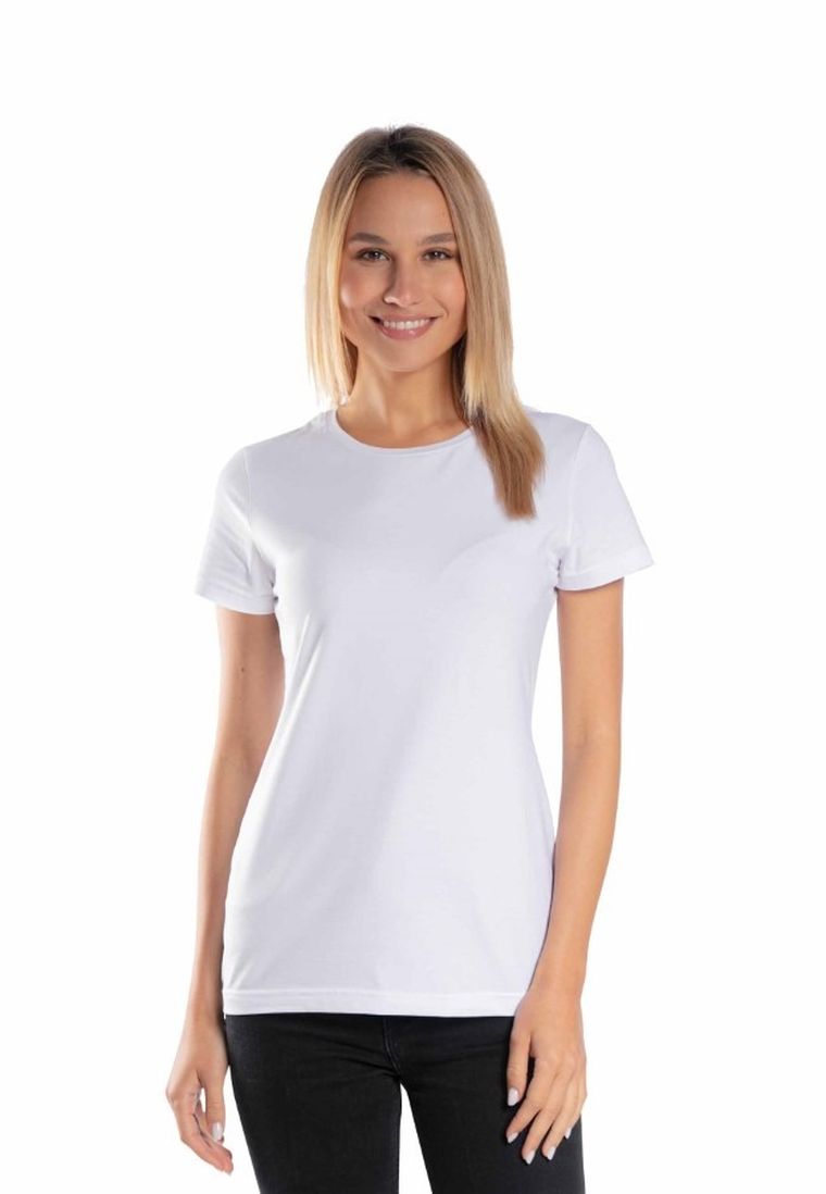 T-shirt damski, biały, Golden Queen