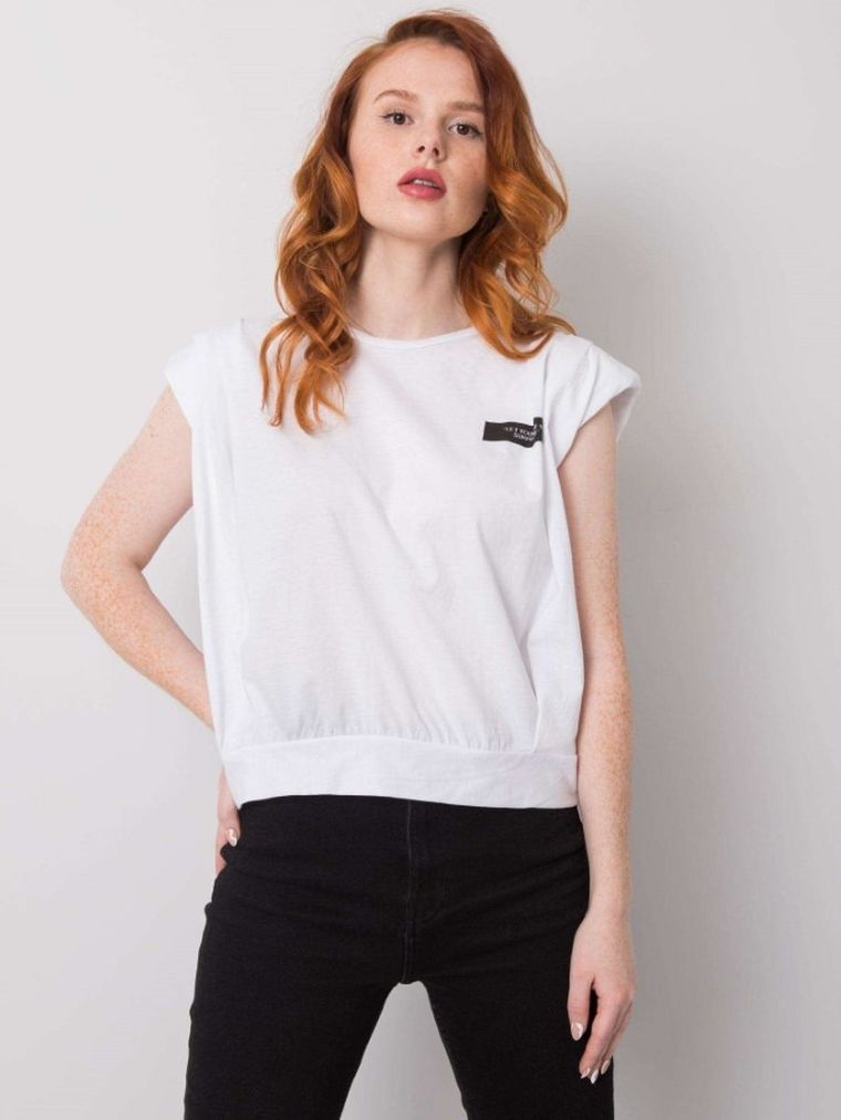 T-shirt damski, biały, H&B