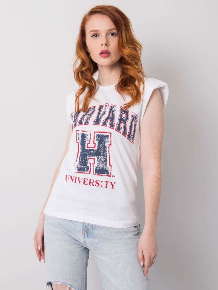 T-shirt damski, biały, H&B