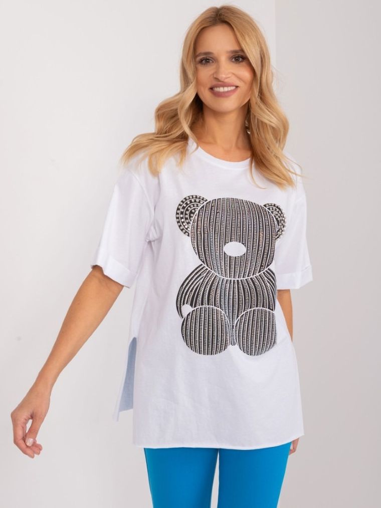 T-shirt damski, biały, Mint