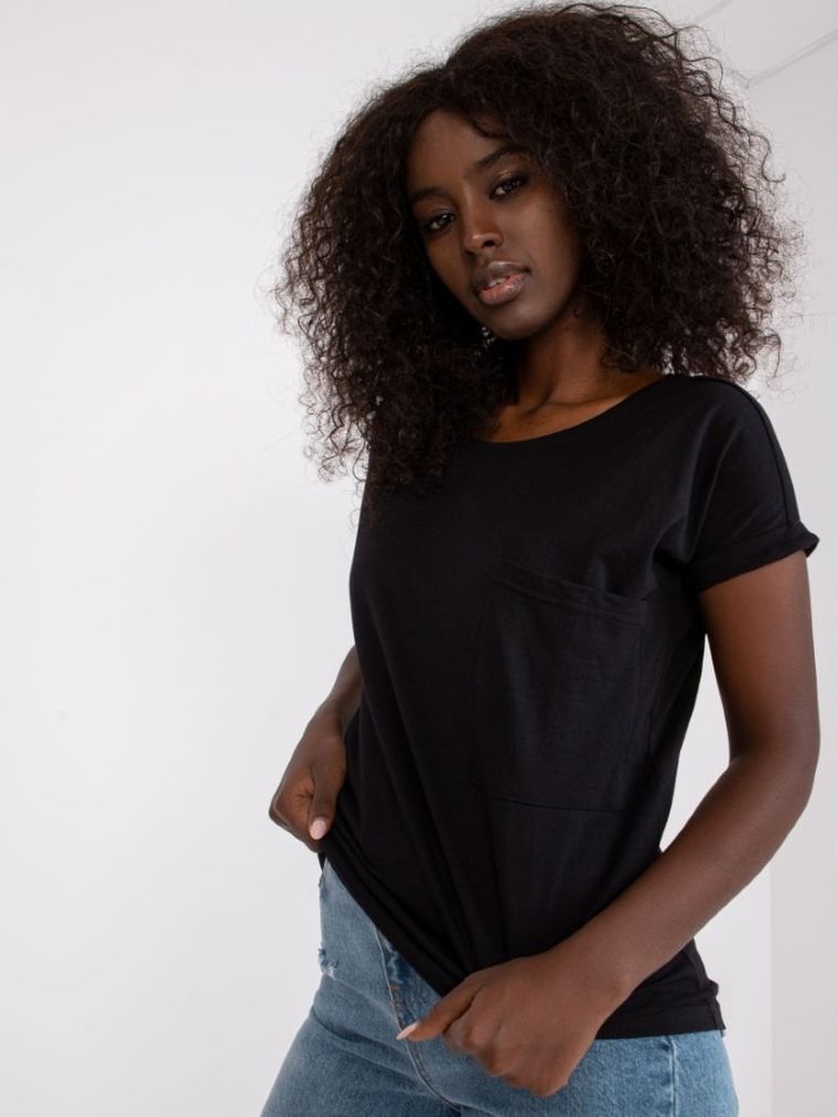 T-shirt damski, czarny, Mayflies