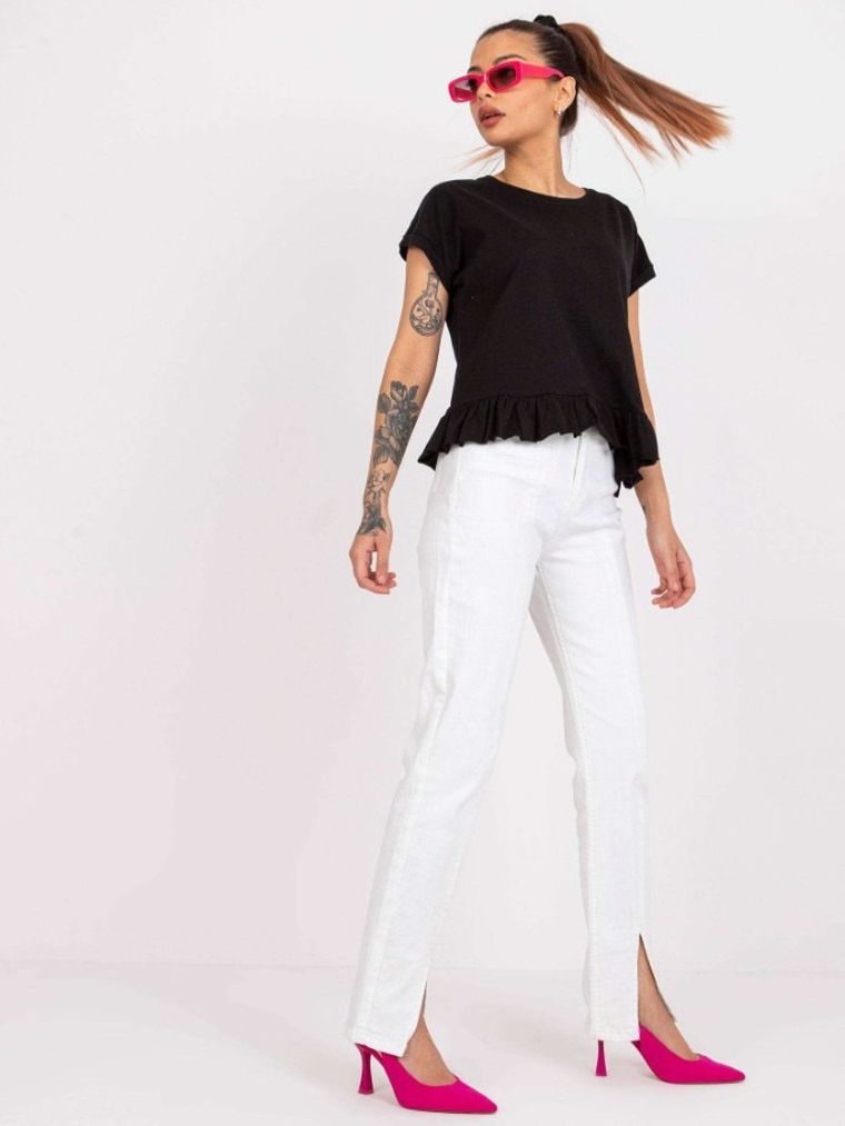 T-shirt damski, czarny, Mayflies