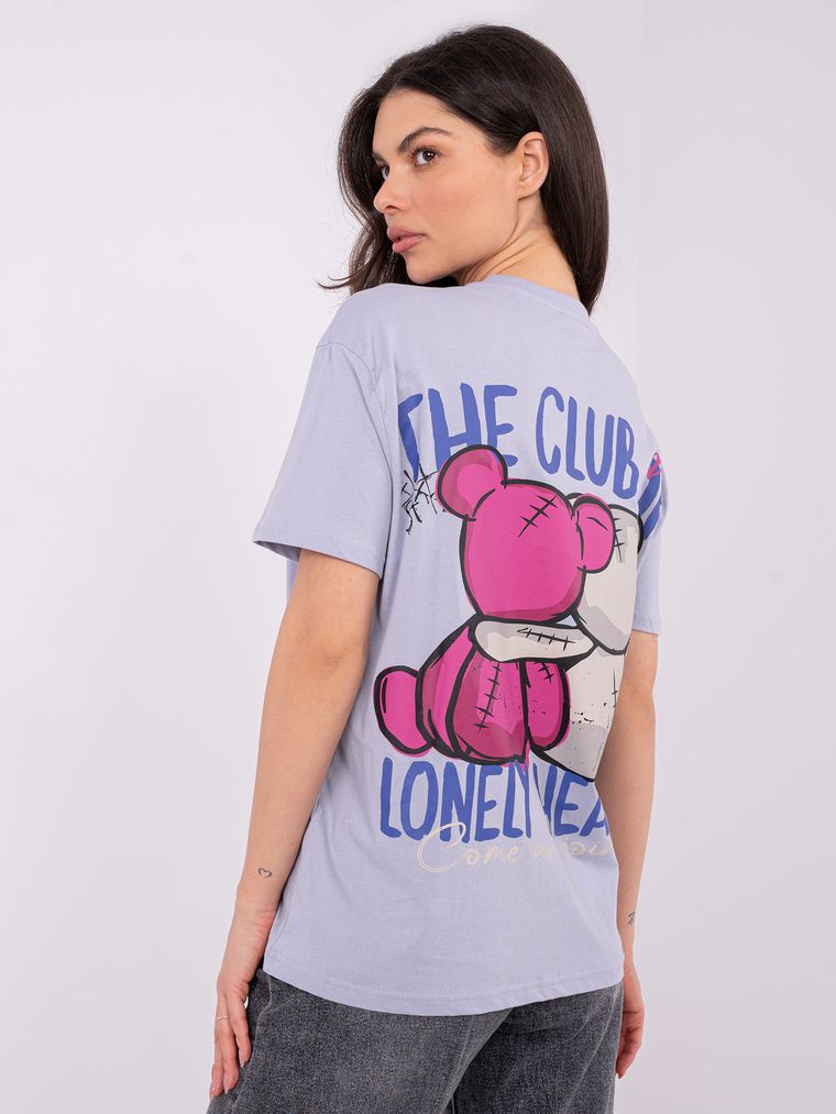 T-shirt damski, fioletowy, Sublevel